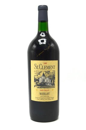 1986 St. Clement Merlot, Napa Valley [autographed] (magnum)