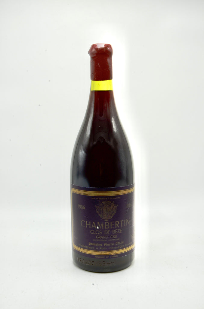 1986 Domaine Pierre Gelin Chambertin, Clos de Beze, Grand Cru