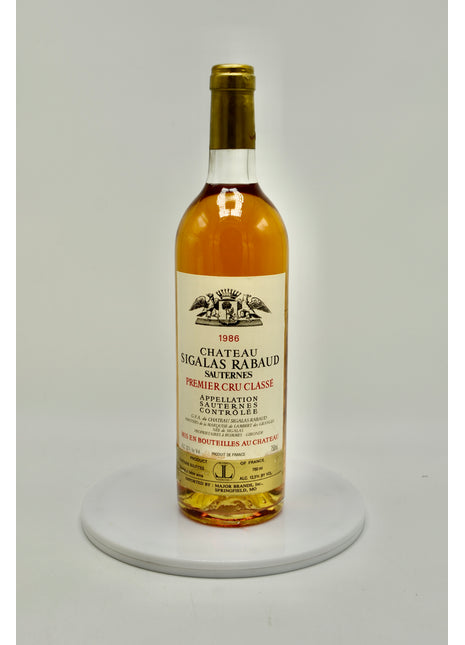 1986 Château Sigalas Rabaud, Sauternes