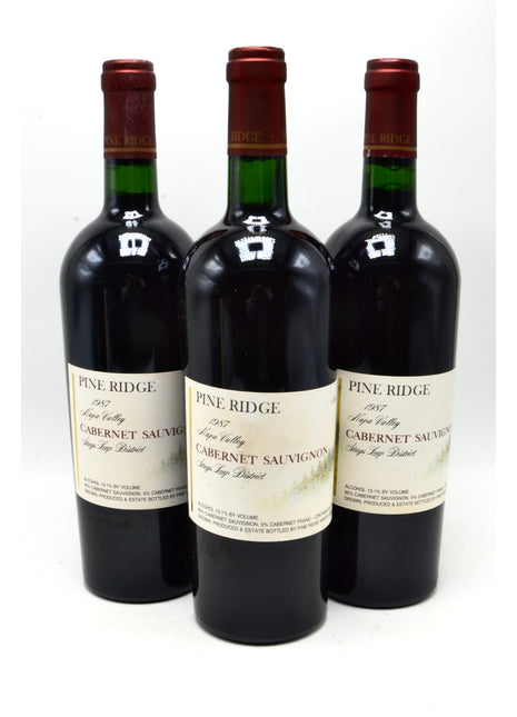 1987 Pine Ridge Cabernet Sauvignon, Stags Leap Vineyard, Stags Leap District, Napa Valley