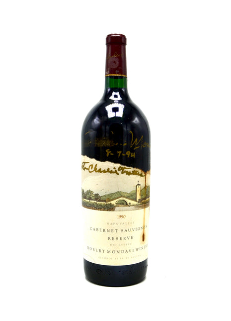 1990 Robert Mondavi Reserve Unfiltered Cabernet Sauvignon, Napa Valley (magnum) [Autographed by Winemaker]
