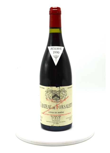 1990 Château de Fonsalette (Rayas), Côtes du Rhône, Cuvée Syrah
