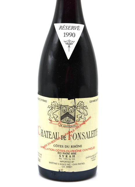 1990 Château de Fonsalette (Rayas), Côtes du Rhône, Cuvée Syrah
