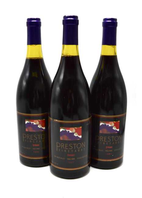 1991 Preston Vineyards Syrah, Dry Creek Valley, Sonoma County