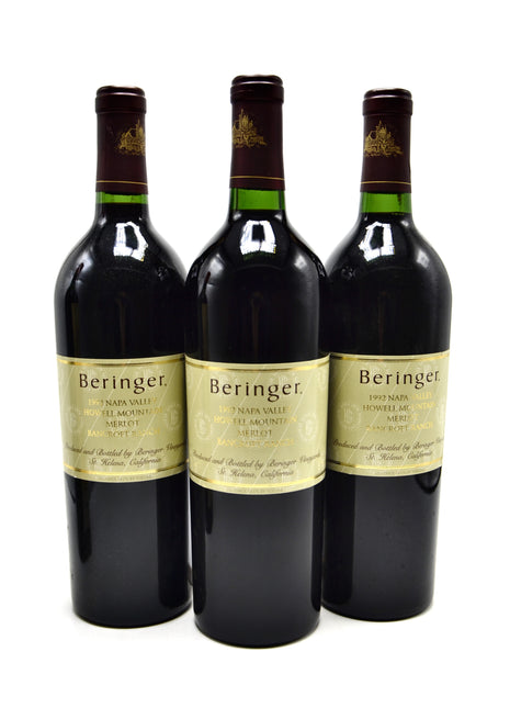 1992 Beringer Merlot, Bancroft Ranch, Howell Mountain