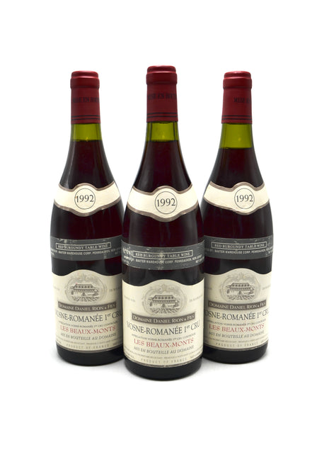1992 Domaine Daniel Rion Vosne-Romanée, Les Beaux Monts, Premier Cru