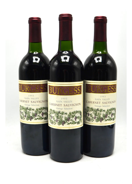 1993 Burgess Cabernet Sauvignon, Vintage Selection, Napa Valley