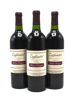 1993 Scherrer Winery Old & Mature Vines Zinfandel, Alexander Valley