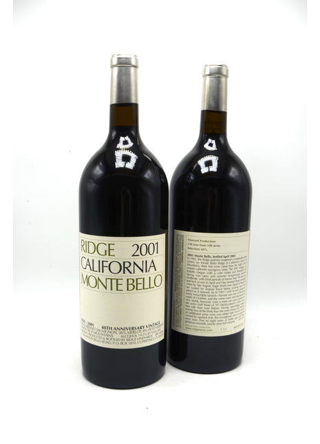 2001 Ridge Vineyards Cabernet Sauvignon, Monte Bello, Santa Cruz Mountains (magnum)