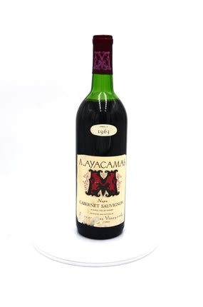 1963 Mayacamas Cabernet Sauvignon, Napa Valley