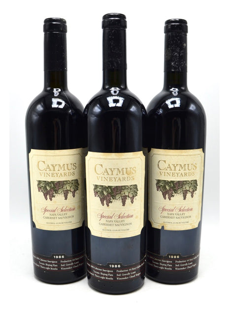 1986 Caymus Cabernet Sauvignon, Special Selection, Rutherford, Napa Valley