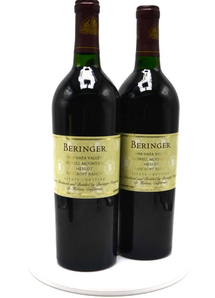 1996 Beringer Merlot, Bancroft Ranch, Howell Mountain, Napa Valley