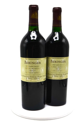 1996 Beringer Merlot, Bancroft Ranch, Howell Mountain, Napa Valley