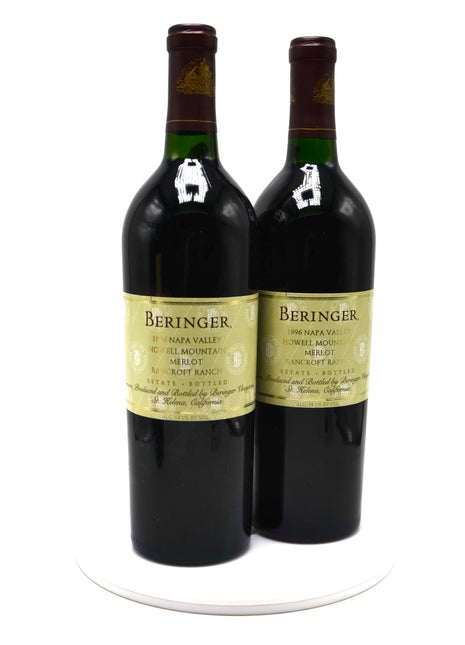 1996 Beringer Merlot, Bancroft Ranch, Howell Mountain, Napa Valley