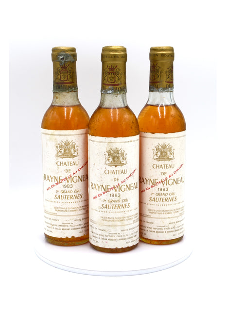 1983 Chateau de Rayne Vigneau, Sauternes (half-bottle)