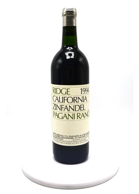 1994 Ridge Vineyards Zinfandel, Pagani Ranch, Sonoma Valley