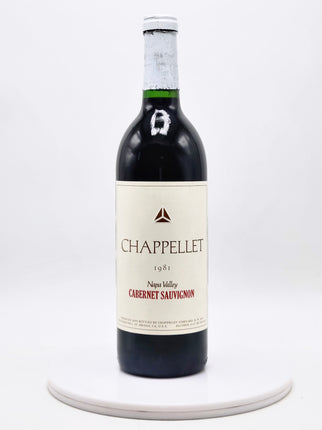 1981 Chappellet Cabernet Sauvignon, Napa Valley