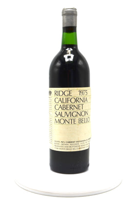 1975 Ridge Vineyards Cabernet Sauvignon, Monte Bello, Santa Cruz Mountains