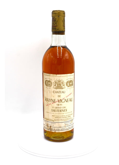 1971 Chateau de Rayne Vigneau, Sauternes