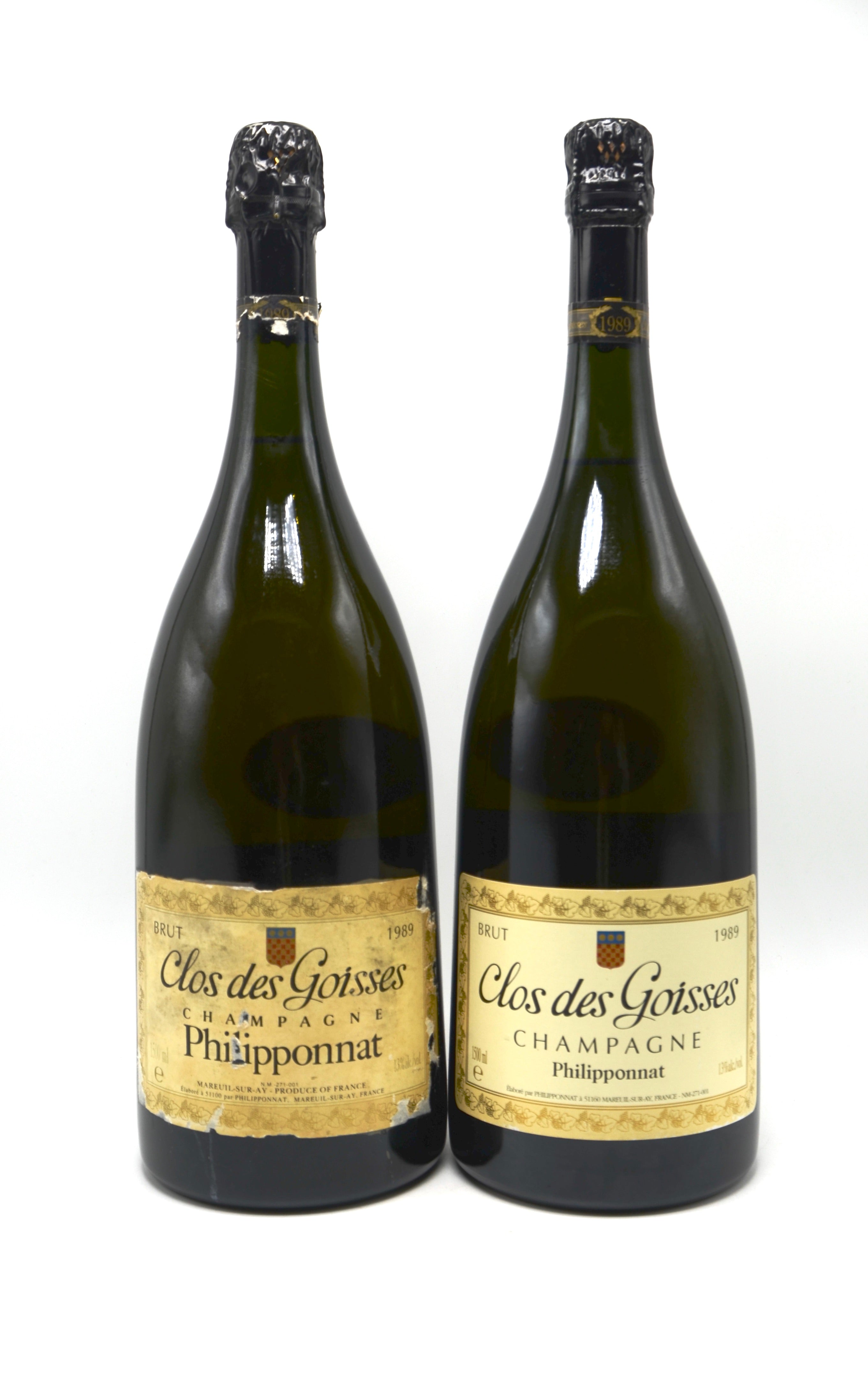 1989 Philipponnat Clos des Goisses Vintage Champagne (magnum) – Wine  Consigners Inc.