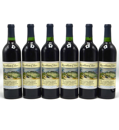 1986 Rosenblum Cellars Cabernet Sauvignon, Vintner's Reserve, Sonoma Valley