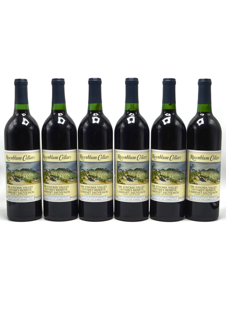 1986 Rosenblum Cellars Cabernet Sauvignon, Vintner's Reserve, Sonoma Valley