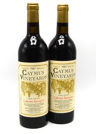 1981 Caymus Cabernet Sauvignon, Special Selection, Rutherford, Napa Valley