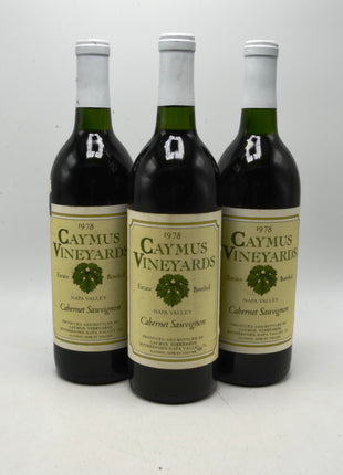1978 Caymus Cabernet Sauvignon, Rutherford, Napa Valley