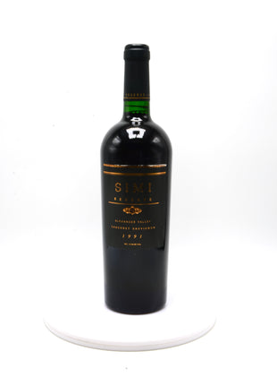 1991 Simi Reserve Cabernet Sauvignon, Alexander Valley
