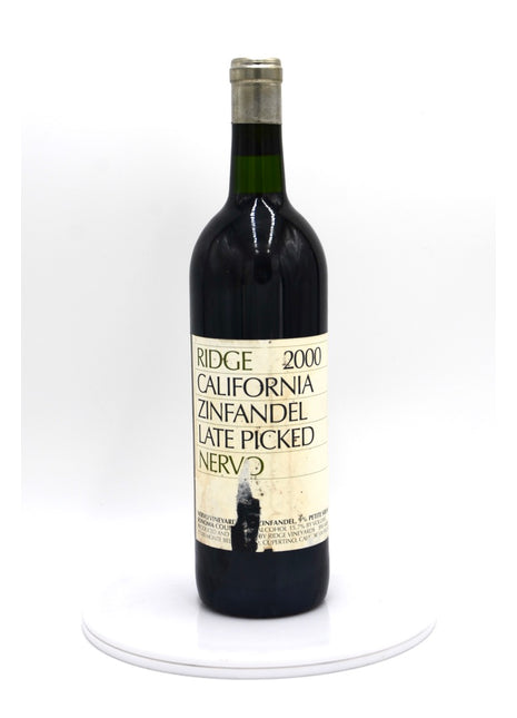 2000 Ridge Vineyards Late Picked Zinfandel, Nervo Vineyard, Sonoma County