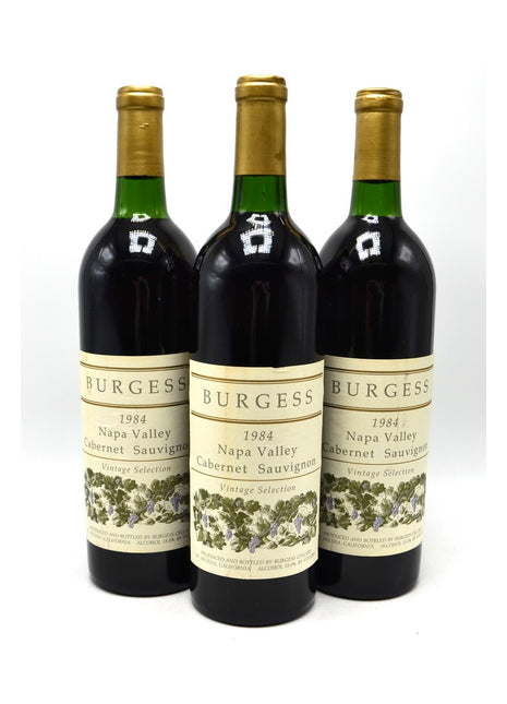 1984 Burgess Cabernet Sauvignon, Vintage Selection, Napa Valley