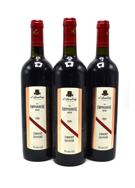 1998 d'Arenberg Cabernet Sauvignon, The Coppermine Road, McLaren Vale, Australia